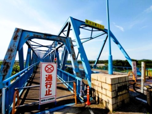 ［岐阜県］各務原市の川島大橋　豪雨被害の復旧現場公開「目に見える形に」