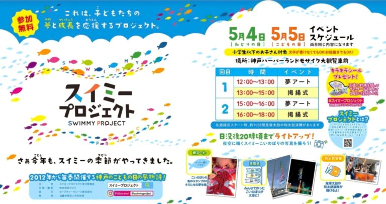 ［兵庫県］スイミープロジェクト　30琉のこいのぼりを揚揚