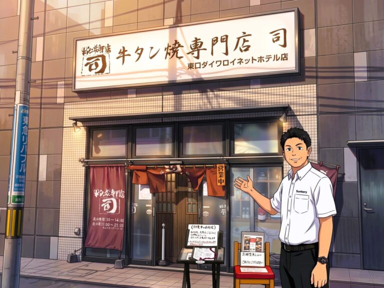［宮城県］仙台屈指の名店「牛タン焼専門店 司」大栄重機工業株式会社の社長と一緒に訪問！