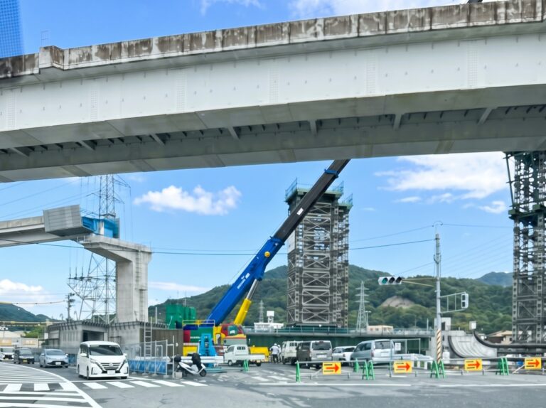 ［広島県］建設中の広島5号線　高速2号線との接続ランプも工事進